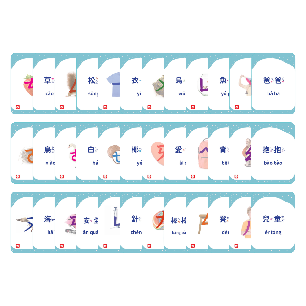 Chinese Zhuyin Flash Cards