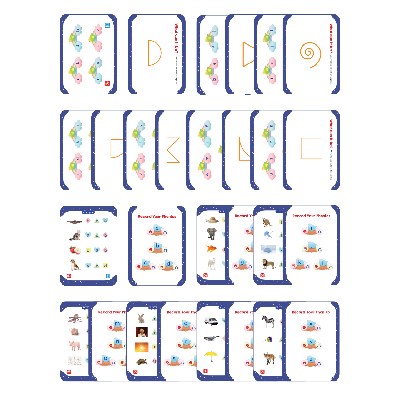 Phonics Flash Cards - Basic