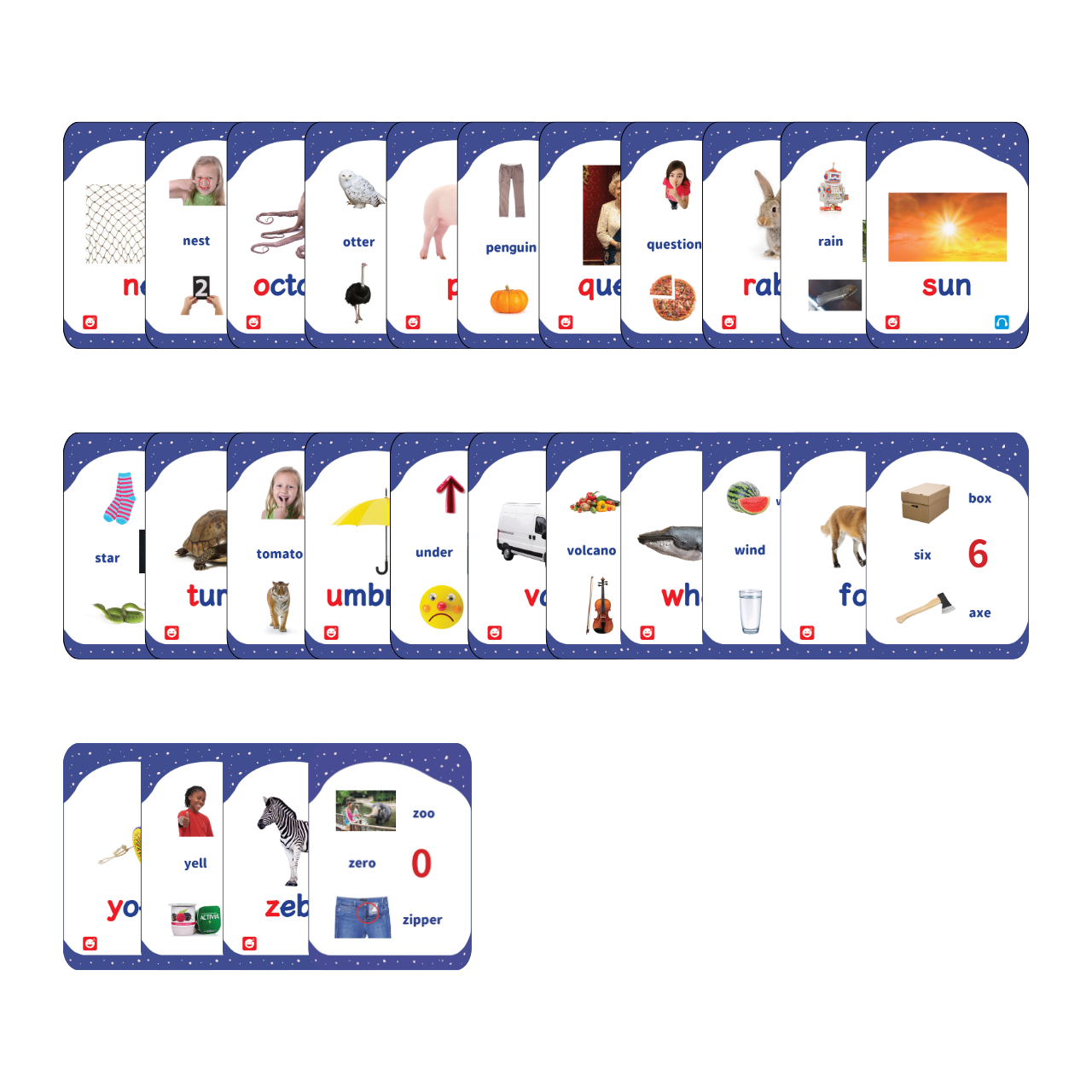 Phonics Flash Cards - Basic